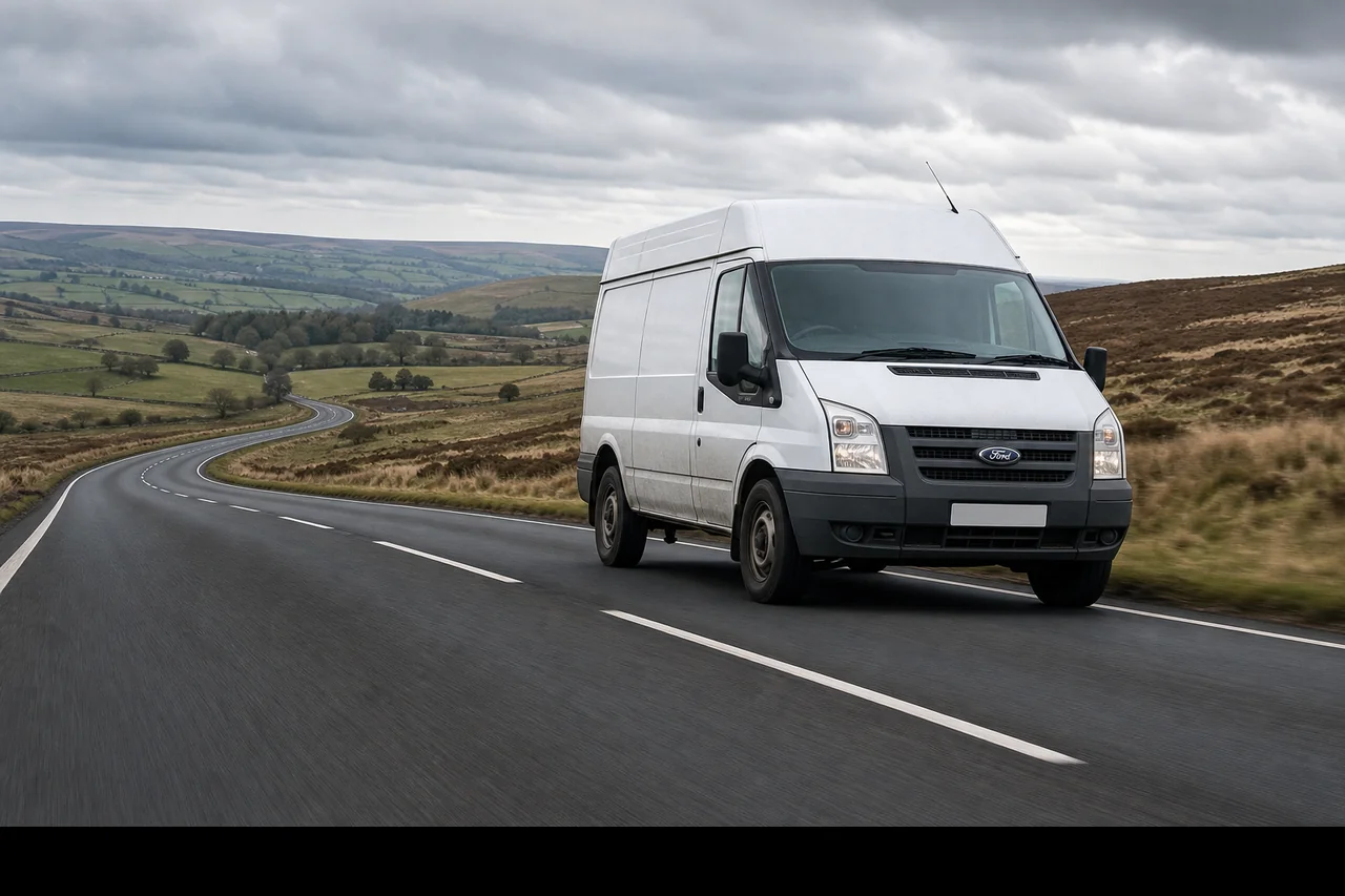 Diesel van fuel economy display after professional economy remap at Finish Line Remaps Lancashire
