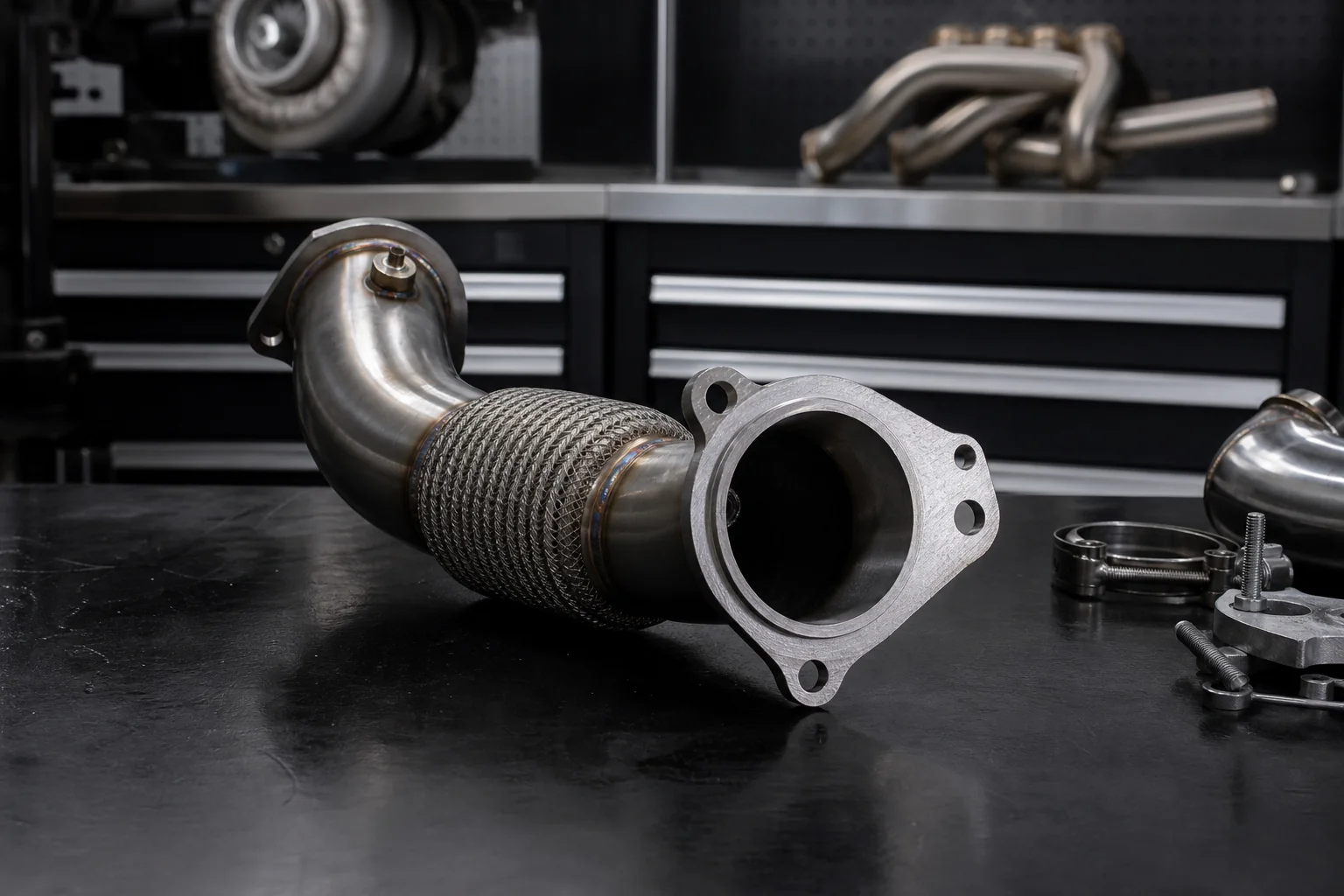 Exhaust and catalytic converter work at Finish Line Remaps