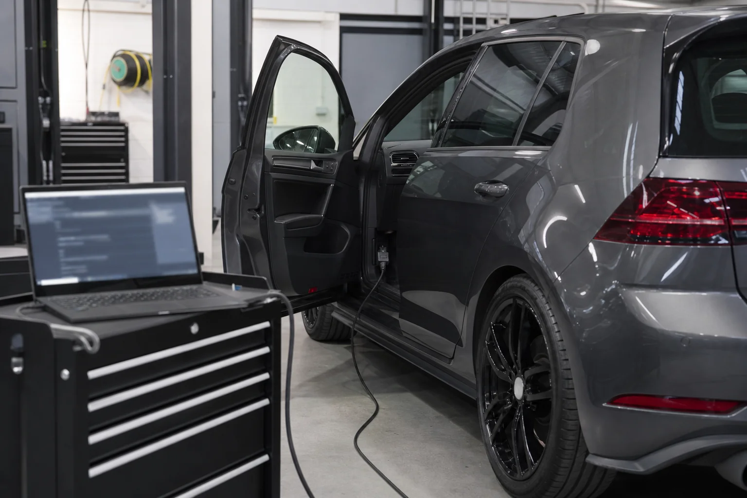 Custom Stage 1 ECU remap being prepared at Finish Line Remaps